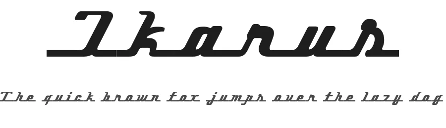 Ikarus by roci — Decorative Font