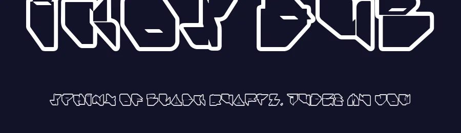 Ikos Dub by Ikos — Display Font — thumbnail 2