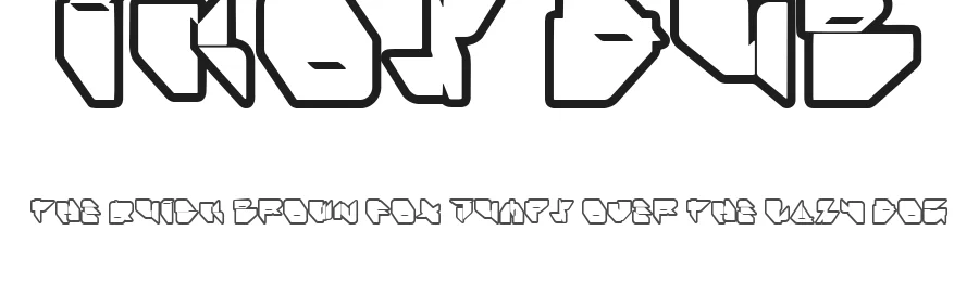 Ikos Dub by Ikos — Display Font