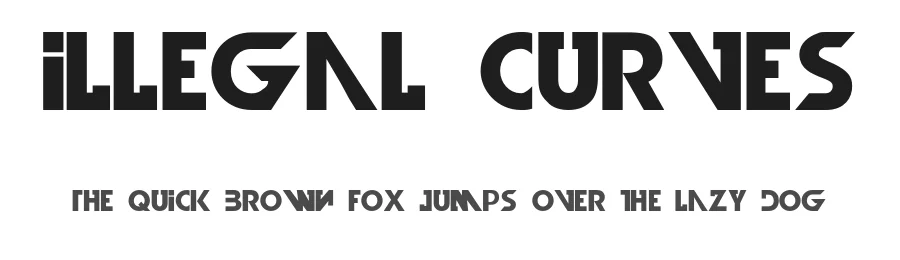 Illegal Curves by WesLo Fonts — Sans Serif Font