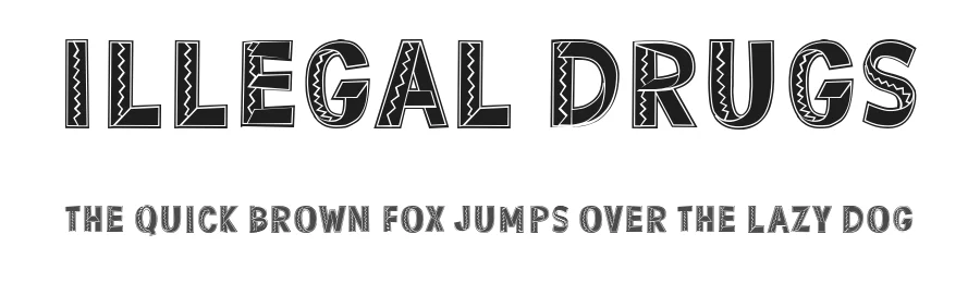 Illegal Drugs by Vladimir Nikolic — Decorative Font