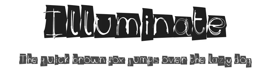 Illuminate by spud1077 β Decorative Font