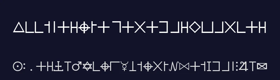 Illuminati Dirigens Berlin by Illuminati Rex — Dingbats Font — thumbnail 2