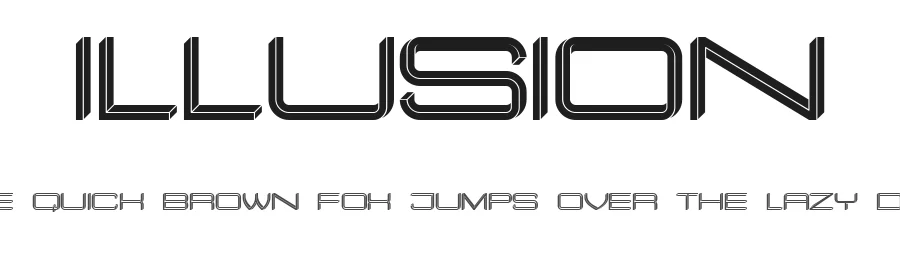 Illusion by Vladimir Nikolic — Decorative Font