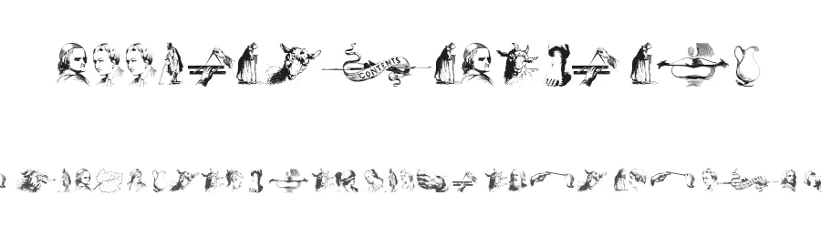 Illustrations TFB by zanatlija — Dingbats Font