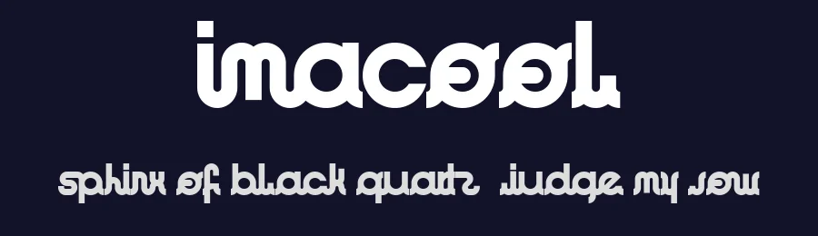 ImaCool by Gabriel FAM — Decorative Font — thumbnail 2