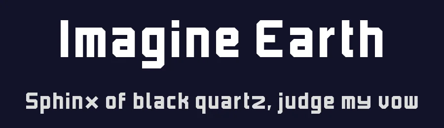Imagine Earth by Serious Bros. — Display Font — thumbnail 2