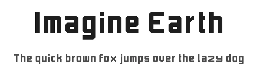 Imagine Earth by Serious Bros. — Display Font