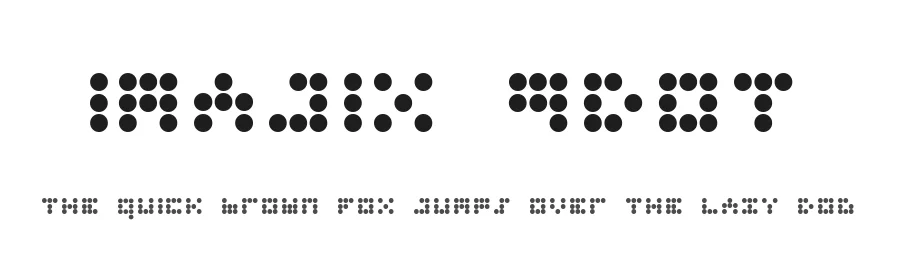 Imajix 9dot by Agus Dwiyanto — Display Font