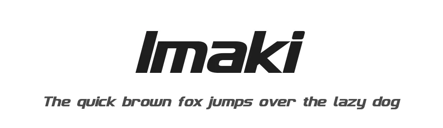 Imaki by Pixel Sagas β Display Font