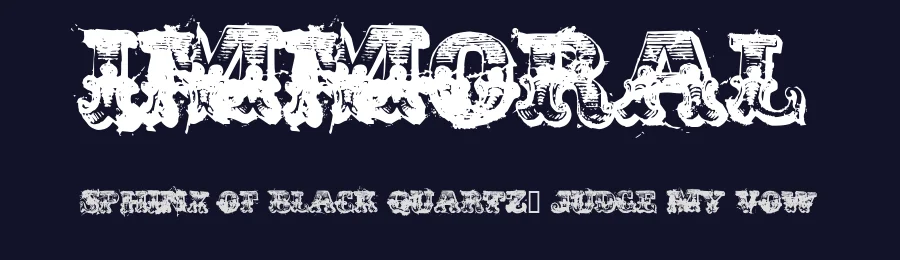 Immoral by Toxic Type — Decorative Font — thumbnail 2