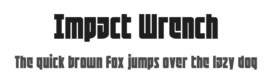 Impact Wrench by Iconian Fonts — Display Font