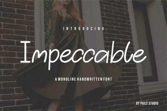Impeccable Font by pailystudio — Script Handwritten Font