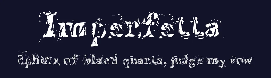 Imperfetta by María Eugenia Pettina — Decorative Font — thumbnail 2