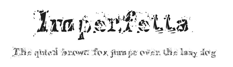 Imperfetta by MarΓa Eugenia Pettina β Decorative Font