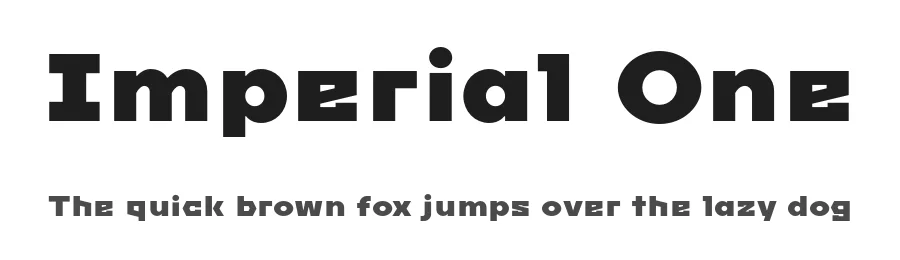 Imperial One by Jovanny Lemonad — Decorative Font