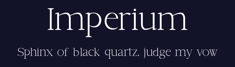 Imperium by Slide Shoot Type — Serif Font — thumbnail 2