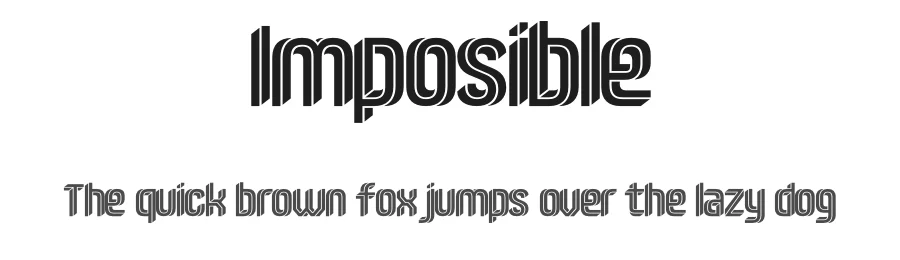 Imposible by Rodrigo Fuenzalida — Display Font