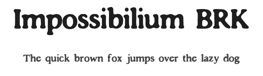 Impossibilium BRK by Γnigma β Decorative Font