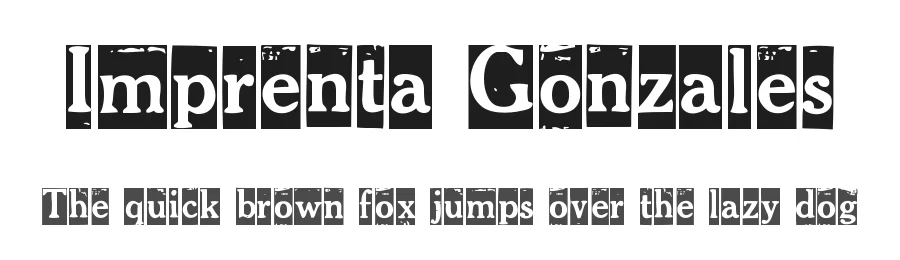 Imprenta Gonzales by Woodcutter — Decorative Font
