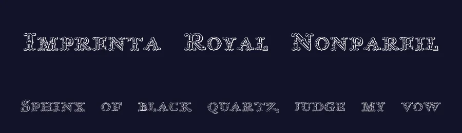 Imprenta Royal Nonpareil by Intellecta Design — Decorative Font — thumbnail 2