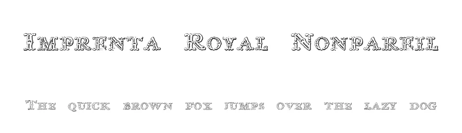 Imprenta Royal Nonpareil by Intellecta Design — Decorative Font