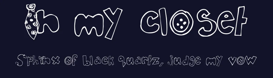 In my closet by Little Starseed — Decorative Font — thumbnail 2