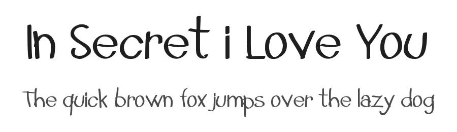 In Secret i Love You
