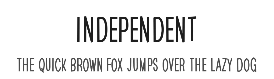 Independent by Hanna Bie — Decorative Font