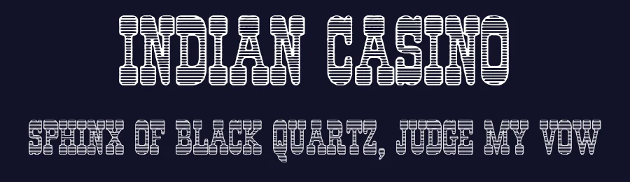 Indian Casino by Woodcutter — Decorative Font — thumbnail 2