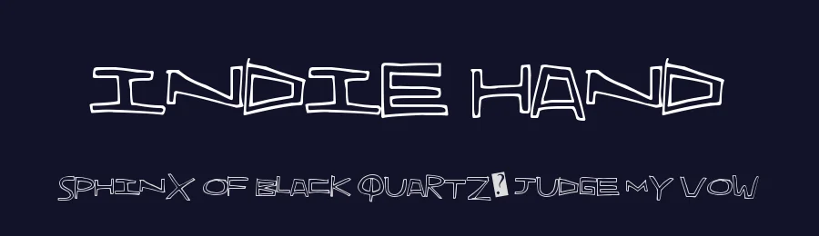 Indie Hand by Xerographer Fonts — Decorative Font — thumbnail 2