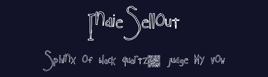 IndieSellout by Xerographer Fonts — Decorative Font — thumbnail 2