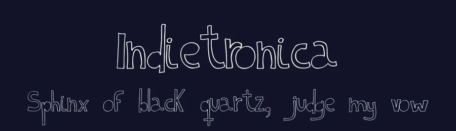 Indietronica by Pisto Casero — Decorative Font — thumbnail 2