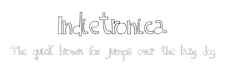 Indietronica by Pisto Casero — Decorative Font