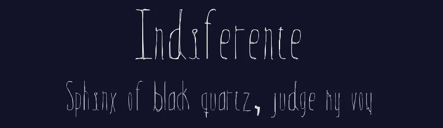 Indiferente by Bernardo Osegueda — Script Handwritten Font — thumbnail 2