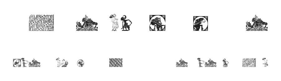 Indonesian Arts Culture by Galeri Soekarno — Dingbats Font