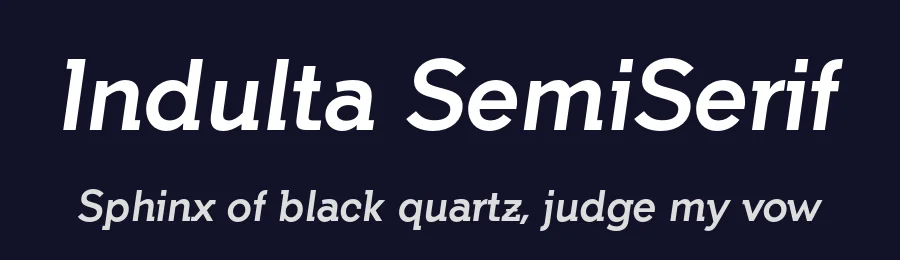 Indulta SemiSerif by deFharo — Sans Serif Font — thumbnail 2