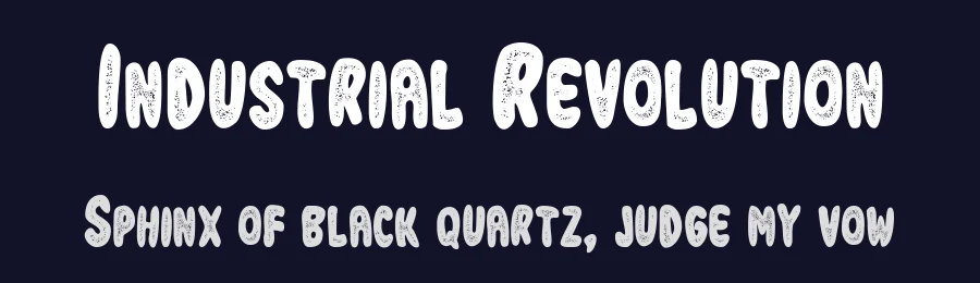 Industrial Revolution by Vladimir Nikolic — Decorative Font — thumbnail 2