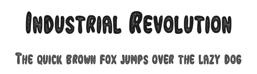 Industrial Revolution by Vladimir Nikolic — Decorative Font