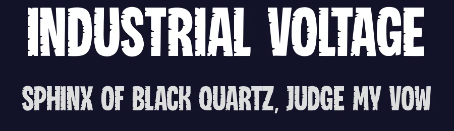Industrial Voltage by BlackFridayFont FMF — Decorative Font — thumbnail 2
