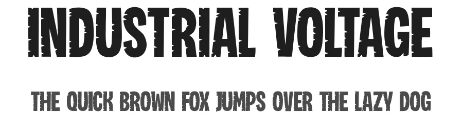 Industrial Voltage by BlackFridayFont FMF — Decorative Font