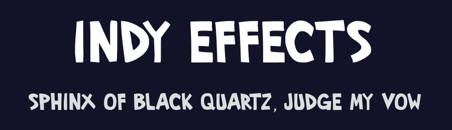Indy Effects by PressGang Studios — Decorative Font — thumbnail 2