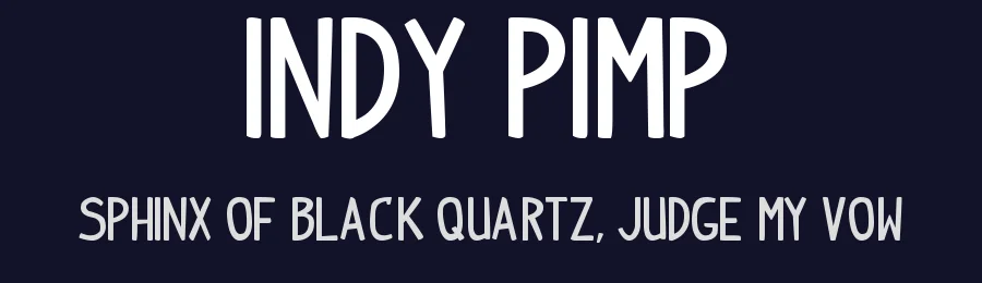 Indy Pimp by PressGang Studios — Decorative Font — thumbnail 2
