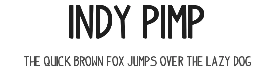 Indy Pimp by PressGang Studios โ Decorative Font