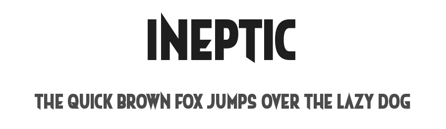 Ineptic by Chequered Ink — Sans Serif Font