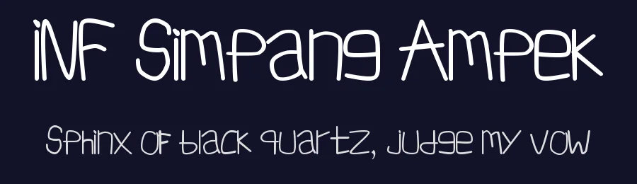 INF Simpang Ampek by Imran Nasution — Script Handwritten Font — thumbnail 2