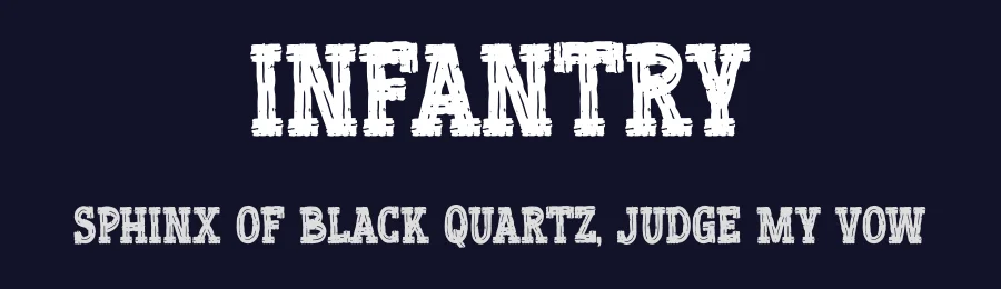 Infantry by Gassstype — Decorative Font — thumbnail 2