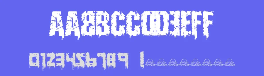 Infektion by Here Be Monsters — Decorative Font — thumbnail 3