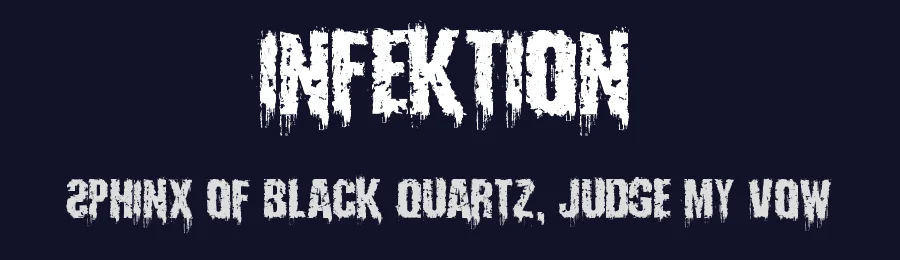 Infektion by Here Be Monsters — Decorative Font — thumbnail 2
