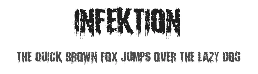 Infektion by Here Be Monsters — Decorative Font